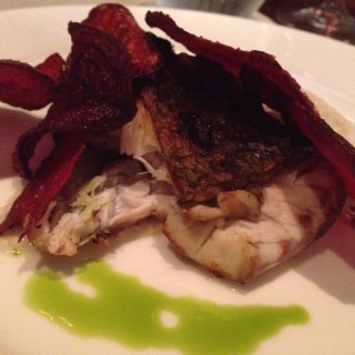 Oven Baked Sea Bass x Beetroot Chips - Orchard / Basilico (Orchard)|Singapore