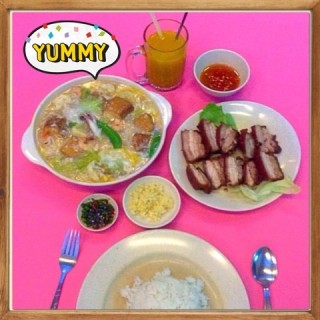 Crispy Pork Belly, Sing Kong Tofu & Pumpkin Barley Tong Sui. - Cheras's Shamelin Barbeque Restaurant (Cheras)|Klang Valley