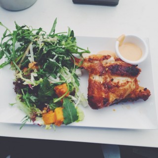 1/4 roasted chicken with pumpkin and rocket pear salad - 位於鰂魚涌的Flames Charcoal Chicken (鰂魚涌) | 香港