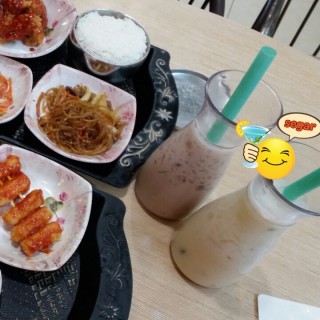 Choco banana milk + nutella pudding - 位於Margonda的Mujigae - Bibimbab & Casual Korean Food (Margonda) | 雅加達